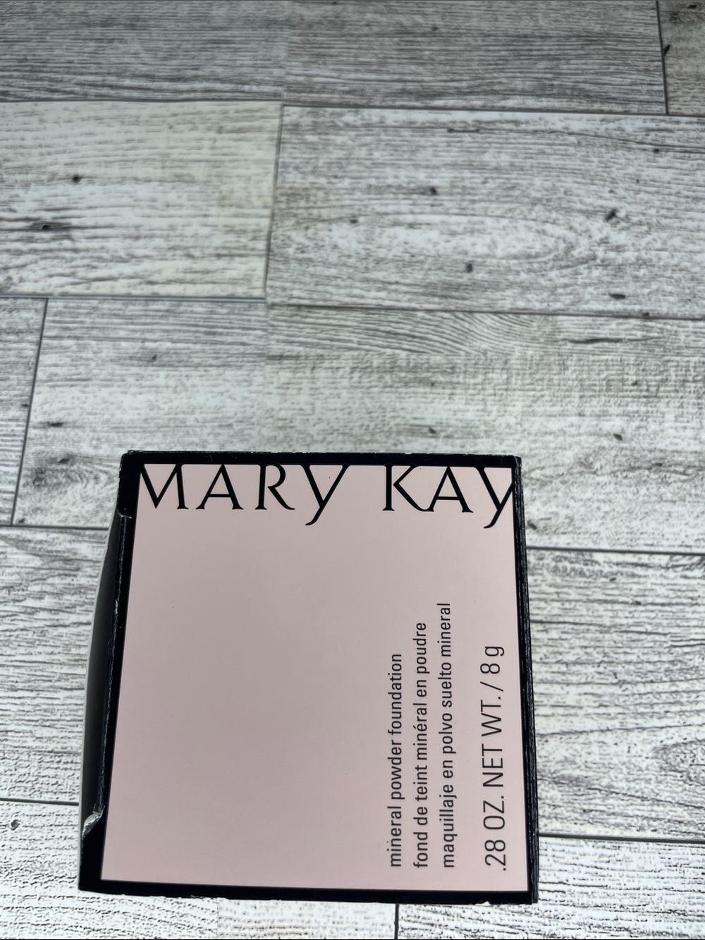 Mary Kay Powder Foundation Compact - Bronze #1 NIB Pale Pink & Black Accents